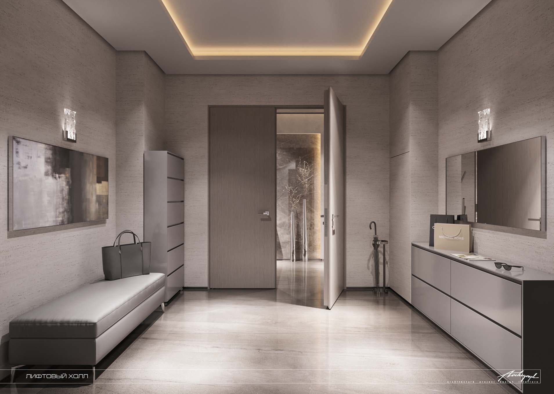 Povarskaya Apartments - elevator hall