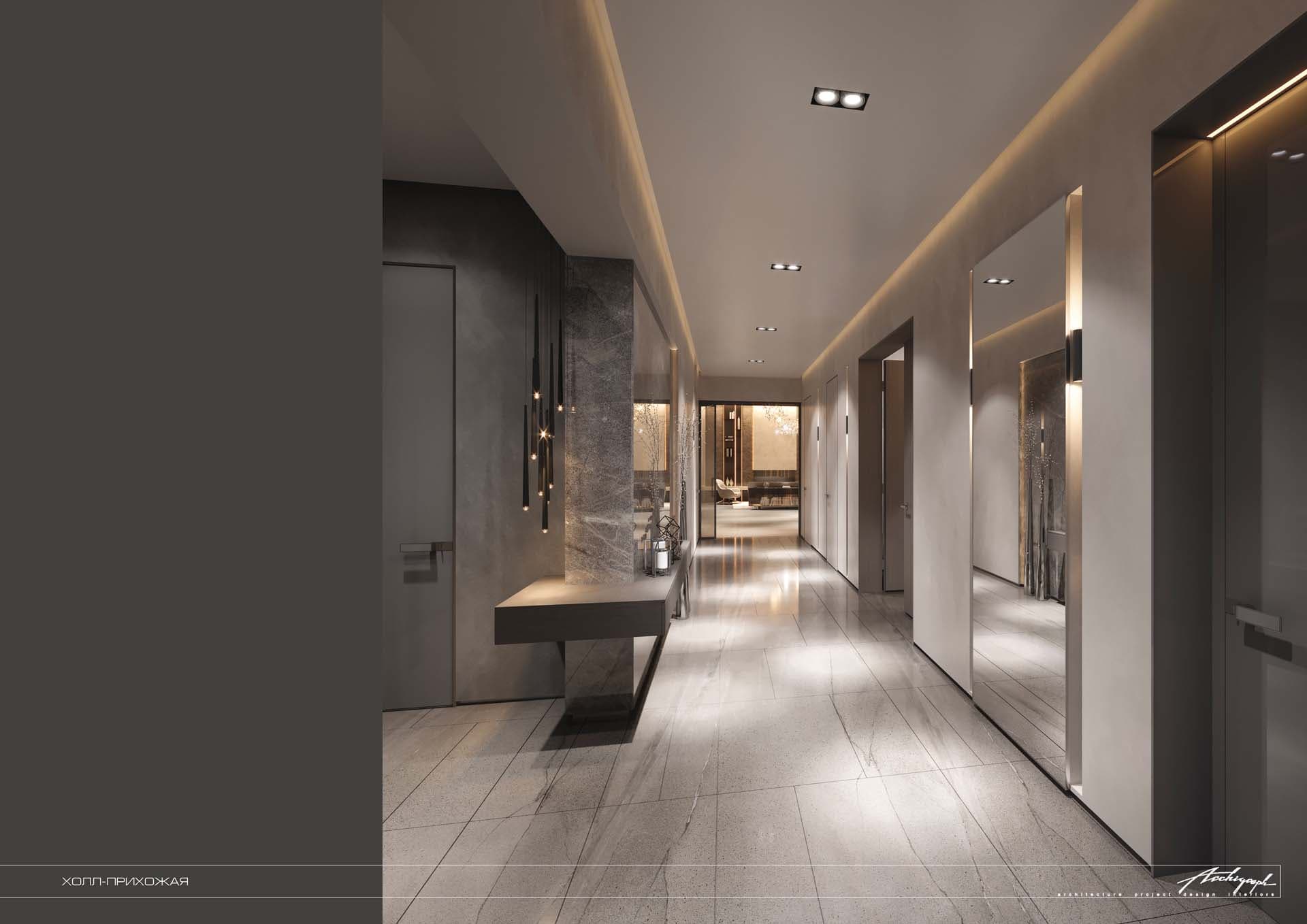 Povarskaya Apartments - hall, view 2