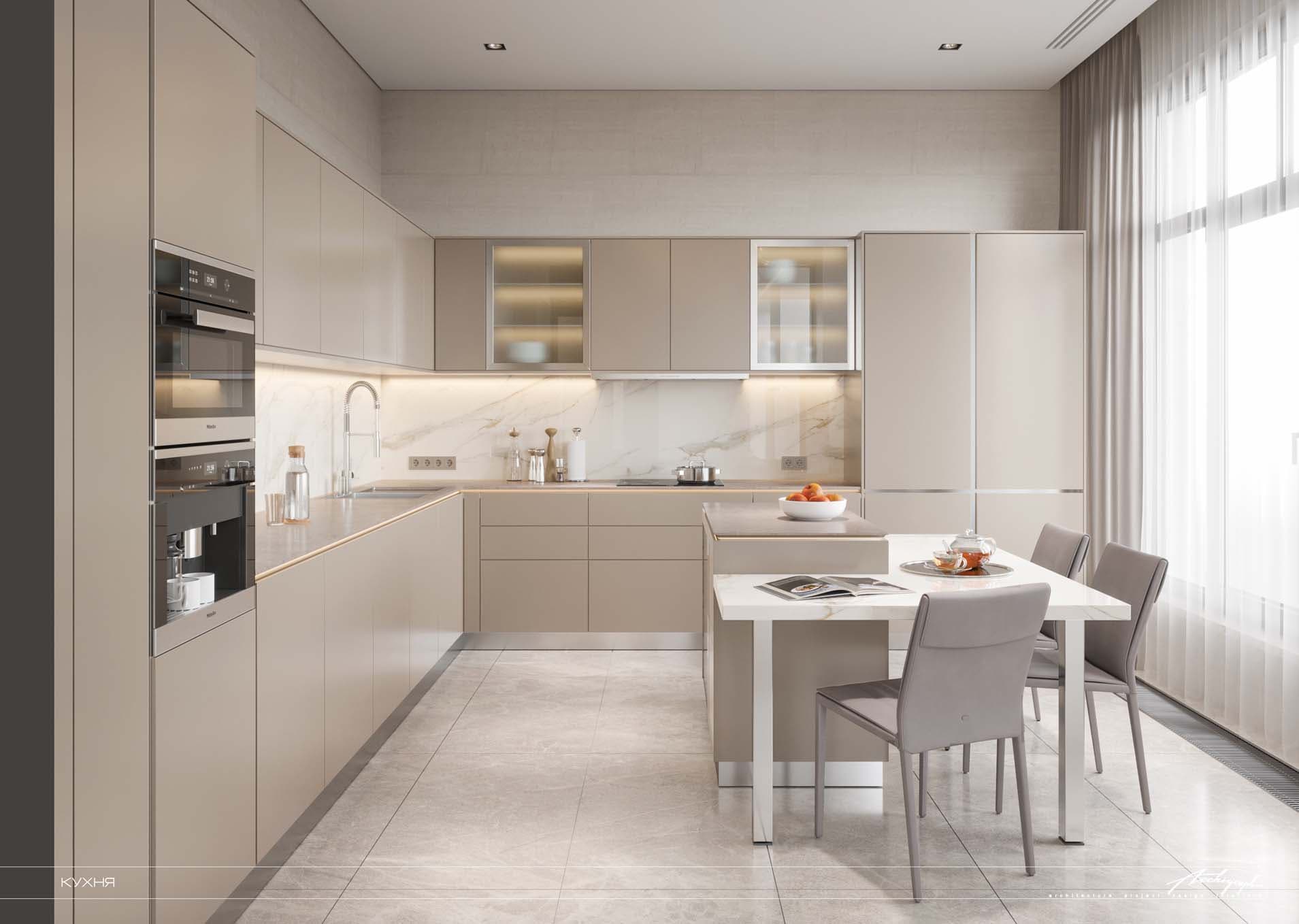 Povarskaya Apartments - kitchen, view 1