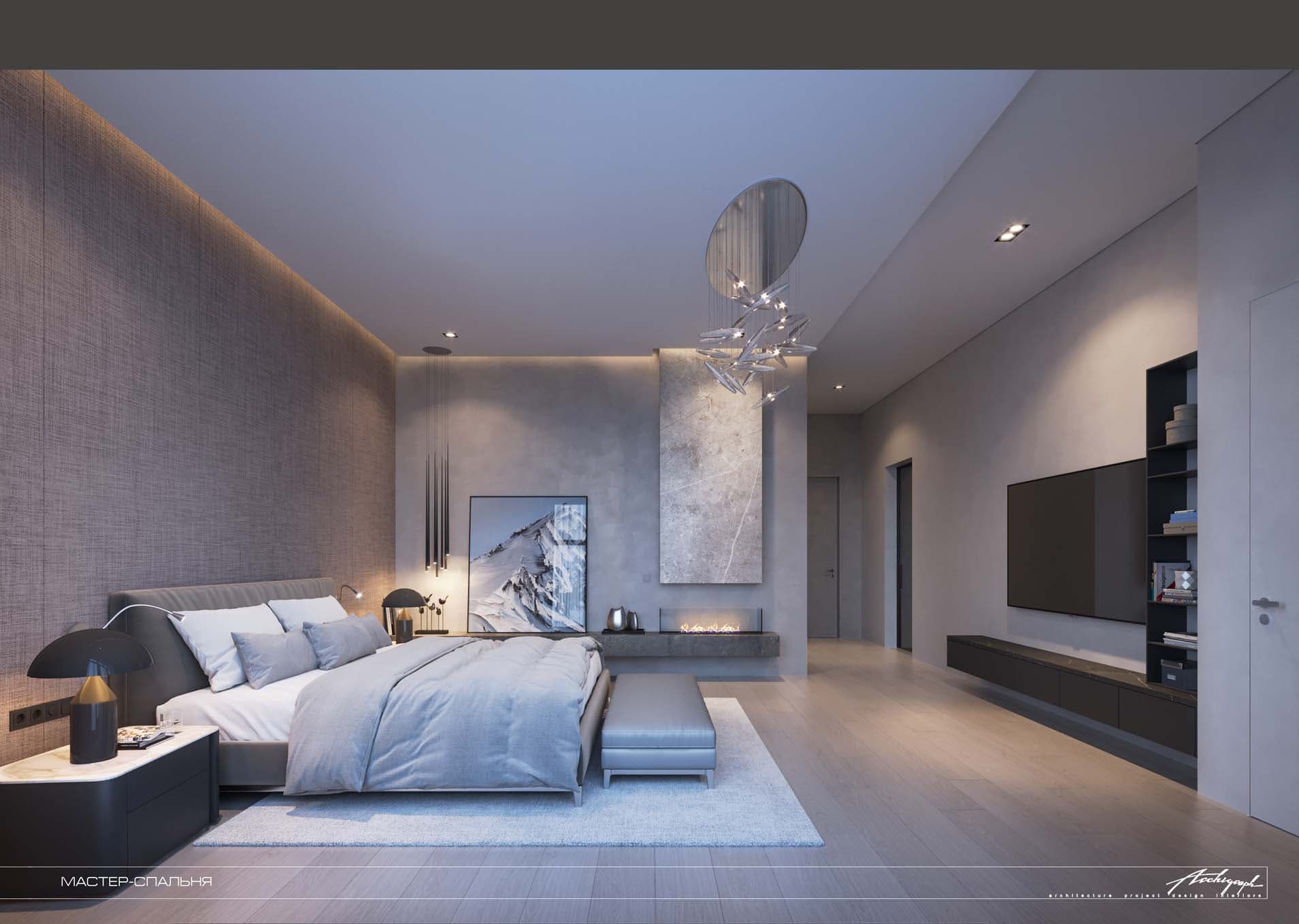 Povarskaya Apartments - master bedroom, view 2