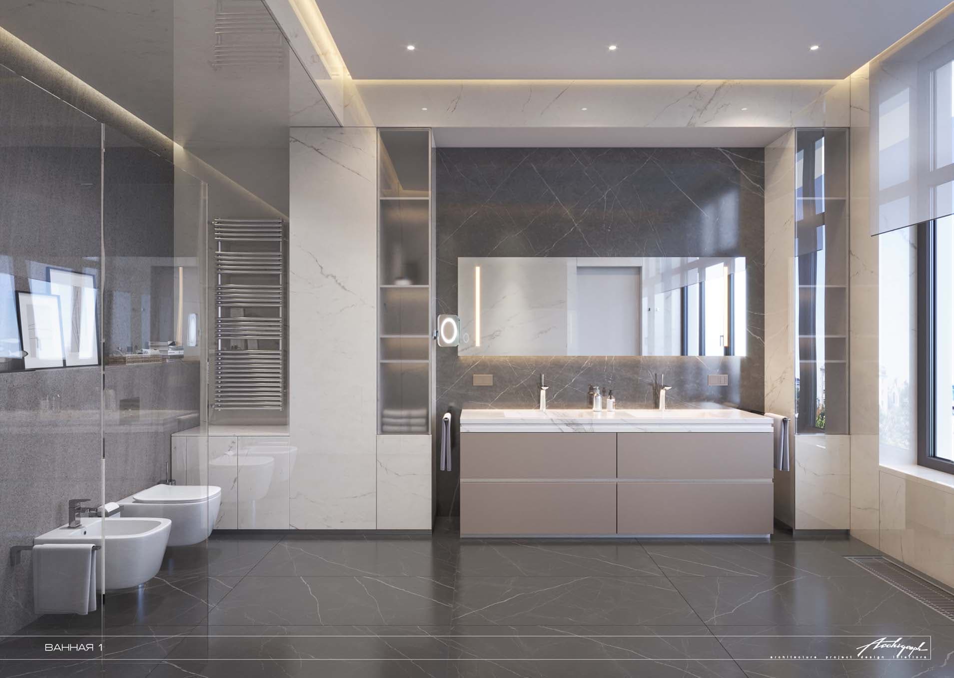 Povarskaya Apartments - bathroom 1, view 1